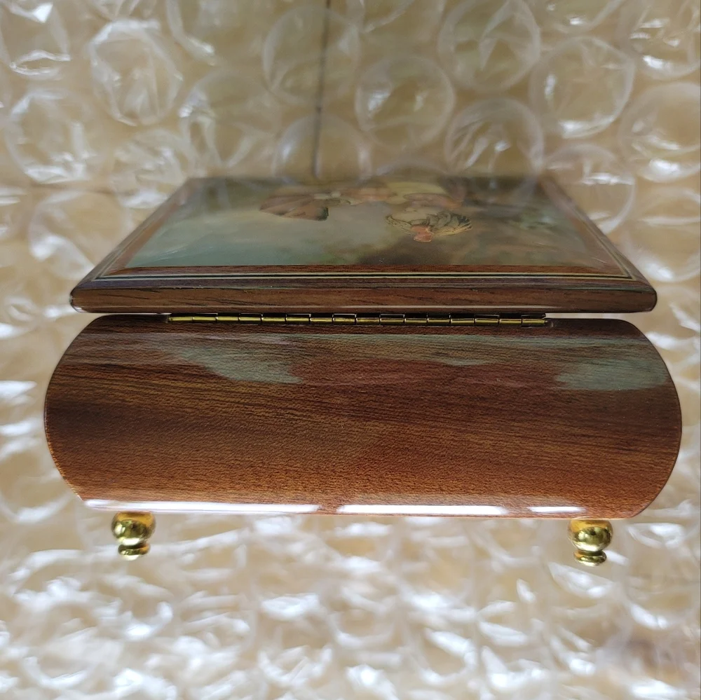 Vintage M.J. Hummel Bucherer RODI Reuge Swiss Music Jewelry Box Mozart